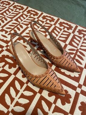 Ulla Johnson Leather Slingback Heels